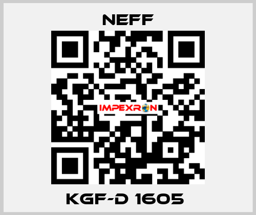 KGF-D 1605  Neff