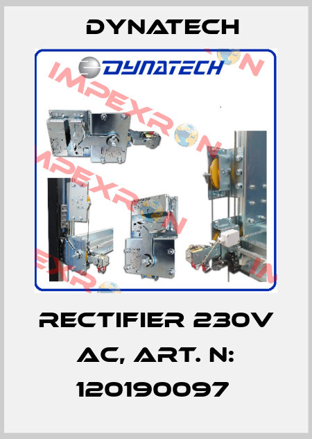 Rectifier 230V AC, Art. N: 120190097  Dynatech