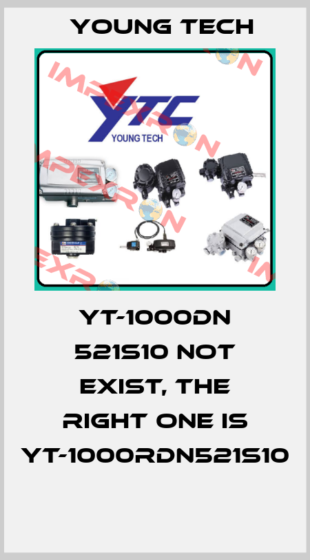 YT-1000DN 521S10 not exist, the right one is YT-1000RDN521S10  Young Tech