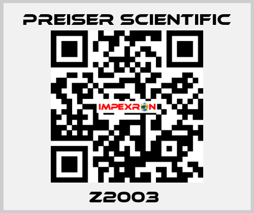 Z2003  Preiser Scientific