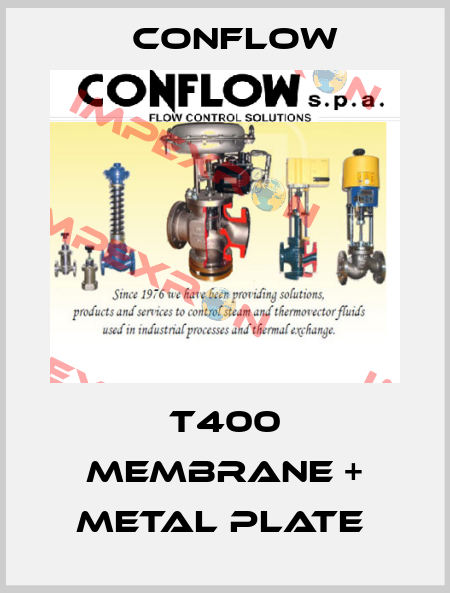 T400 membrane + metal plate  CONFLOW