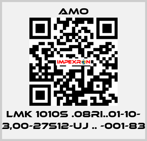 LMK 1010S .08RI..01-10- 3,00-27S12-UJ .. -001-83 Amo