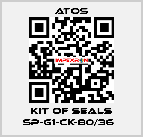 Kit of seals SP-G1-CK-80/36   Atos