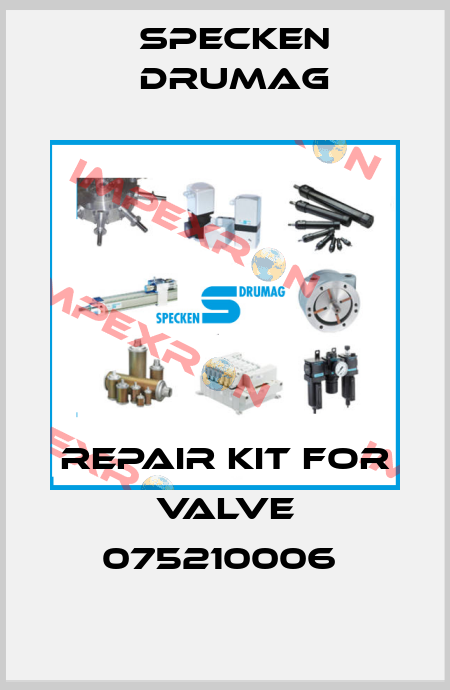 Repair kit for Valve 075210006  Specken Drumag