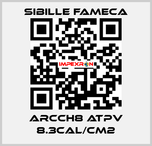 ARCCH8 ATPV 8.3CAL/CM2 Sibille Fameca