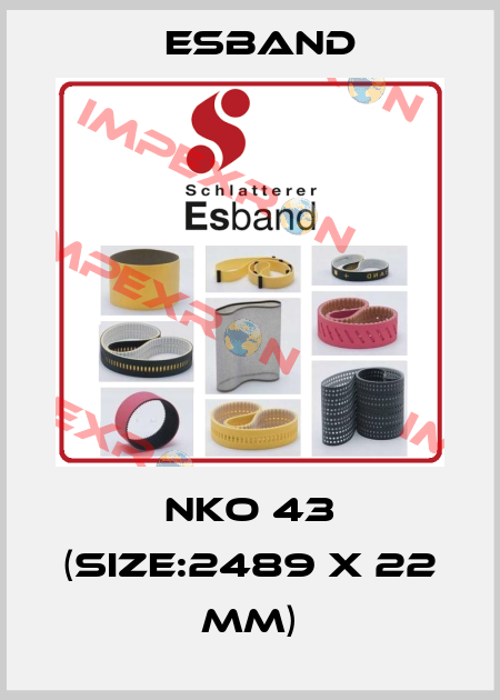 NKO 43 (SIZE:2489 X 22 MM) Esband