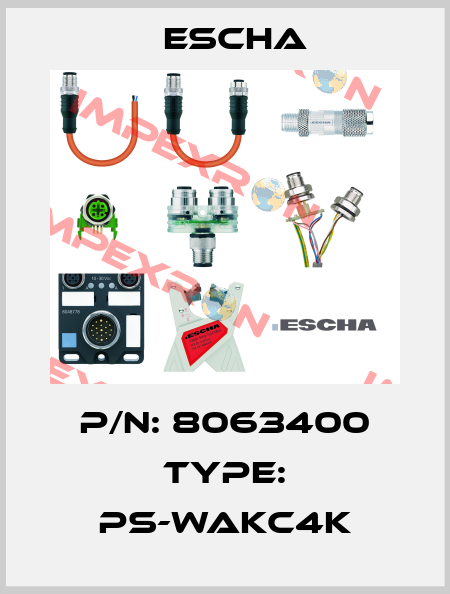 P/N: 8063400 Type: PS-WAKC4K Escha
