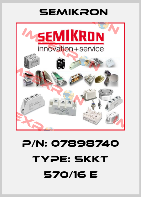 P/N: 07898740 Type: SKKT 570/16 E Semikron