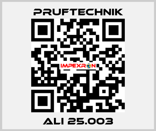 ALI 25.003 Pruftechnik