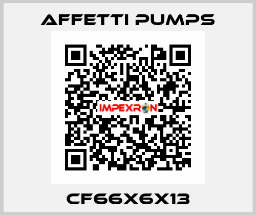 CF66X6X13 Affetti pumps