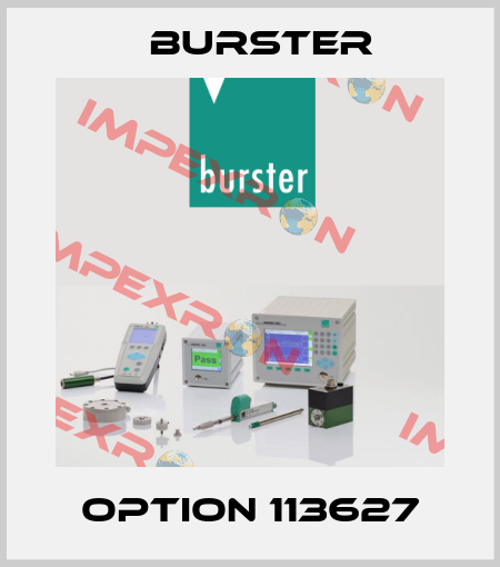 Option 113627 Burster