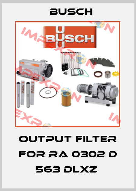Output filter for RA 0302 D 563 DLXZ  Busch