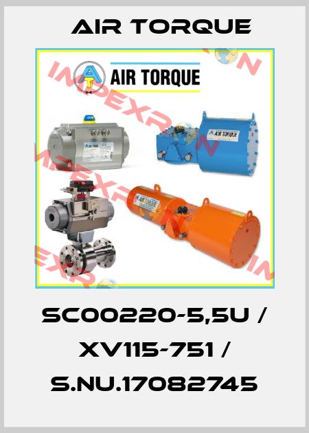 SC00220-5,5U / XV115-751 / S.Nu.17082745 Air Torque