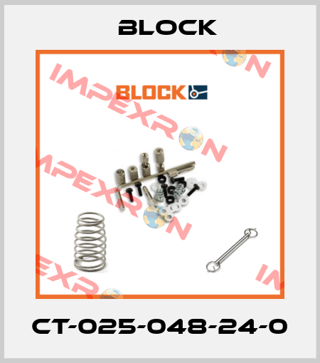 CT-025-048-24-0 Block