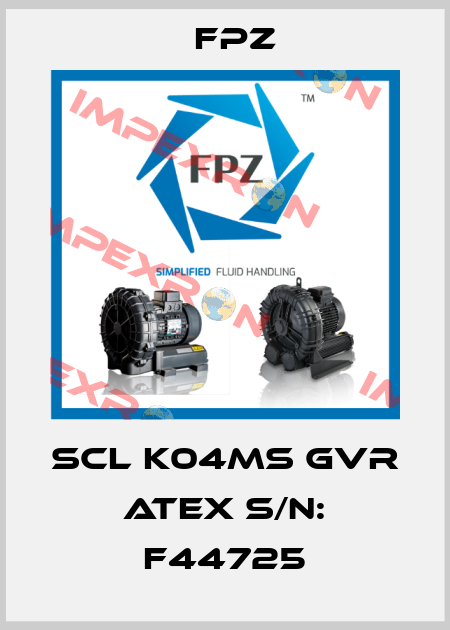 SCL K04MS GVR Atex S/N: F44725 Fpz