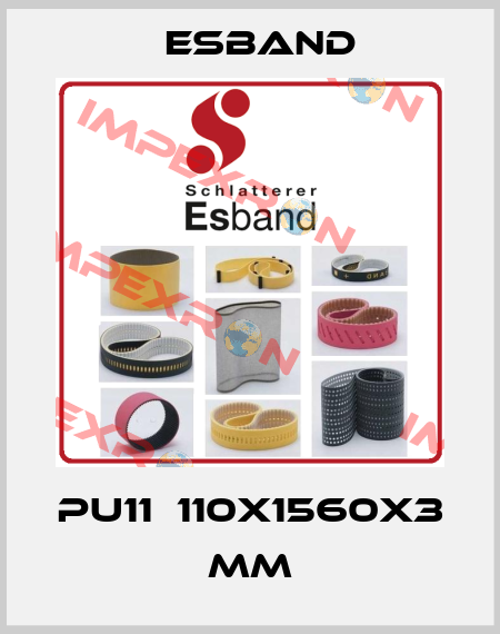 PU11  110x1560x3 mm Esband