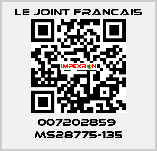 007202859  MS28775-135 LE JOINT FRANCAIS