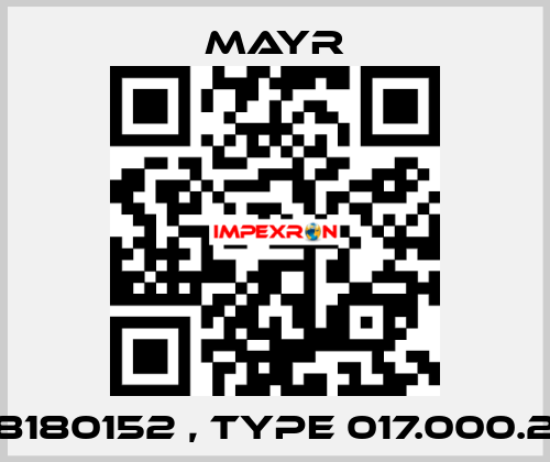 8180152 , type 017.000.2 Mayr