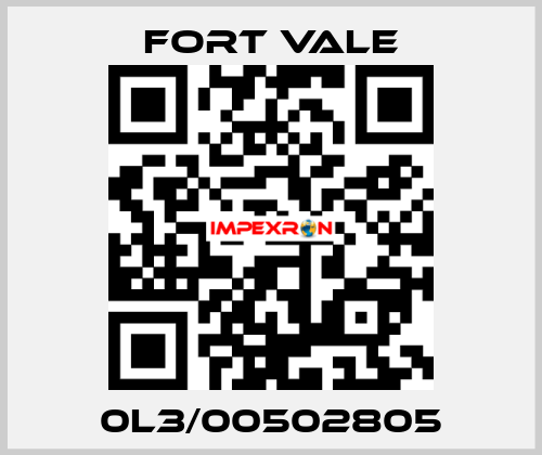 0L3/00502805 Fort Vale