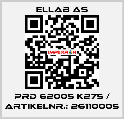 PRD 62005 K275 / Artikelnr.: 26110005 ELLAB AS