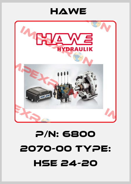 P/N: 6800 2070-00 Type: HSE 24-20 Hawe