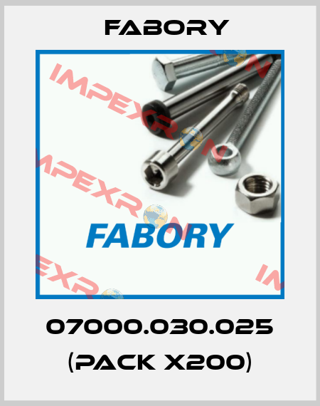 07000.030.025 (pack x200) Fabory