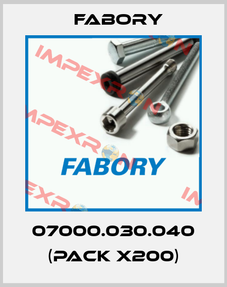 07000.030.040 (pack x200) Fabory