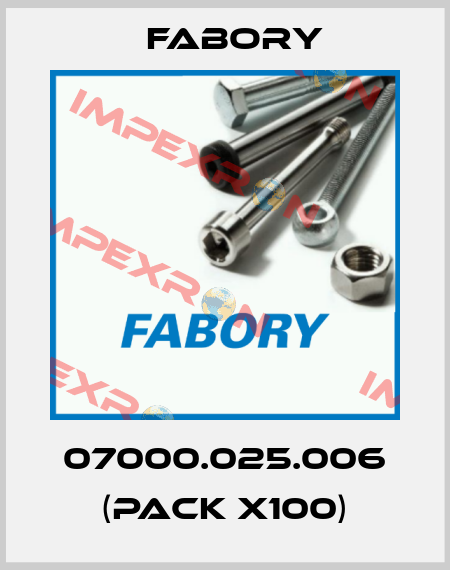 07000.025.006 (pack x100) Fabory