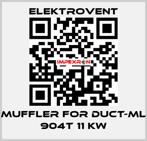 muffler for DUCT-ML 904T 11 kw ELEKTROVENT