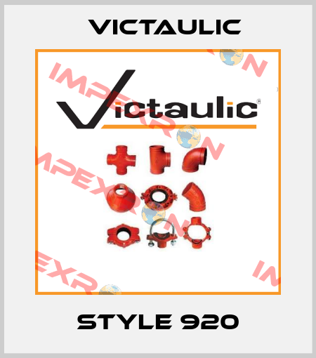 Style 920 Victaulic