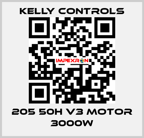 205 50H V3 Motor 3000W Kelly Controls