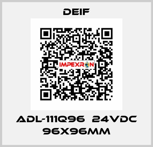 ADL-111Q96  24VDC 96x96mm Deif