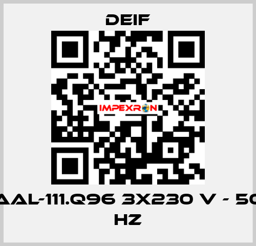 AAL-111.Q96 3x230 V - 50 Hz Deif