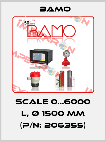 Scale 0...6000 L, Ø 1500 mm (P/N: 206355) Bamo