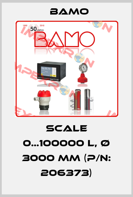 Scale 0...100000 L, Ø 3000 mm (P/N: 206373) Bamo