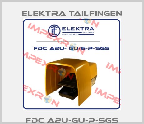 FDC A2U-GU-P-SGS Elektra Tailfingen