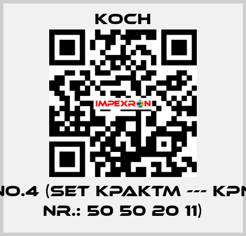 No.4 (Set KPAKTM --- KPN Nr.: 50 50 20 11) KOCH