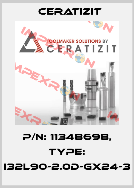 P/N: 11348698, Type: I32L90-2.0D-GX24-3 Ceratizit