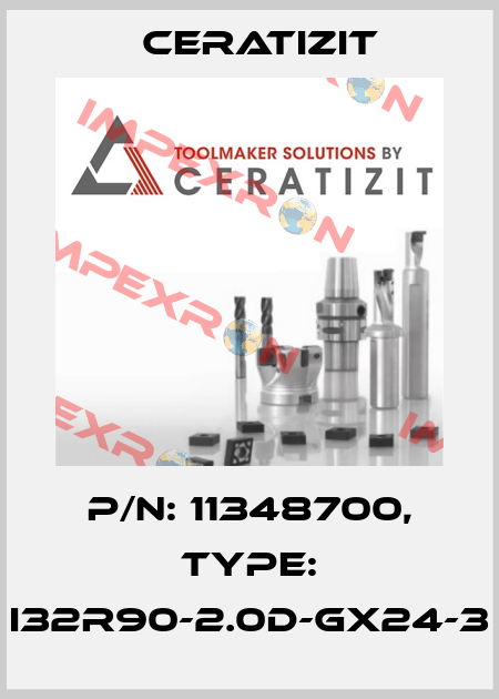 P/N: 11348700, Type: I32R90-2.0D-GX24-3 Ceratizit