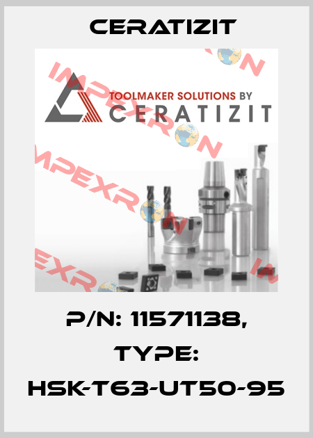 P/N: 11571138, Type: HSK-T63-UT50-95 Ceratizit