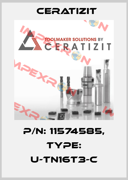 P/N: 11574585, Type: U-TN16T3-C Ceratizit