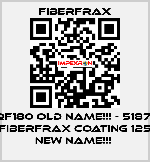 QF180 old name!!! - 51871 (FIBERFRAX COATING 125) new name!!!  Fiberfrax