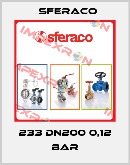 233 DN200 0,12 bar Sferaco