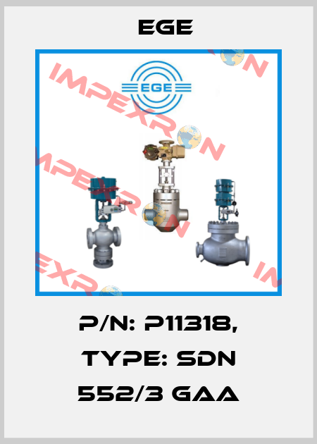 p/n: P11318, Type: SDN 552/3 GAA Ege