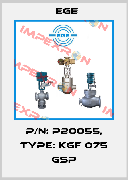 p/n: P20055, Type: KGF 075 GSP Ege