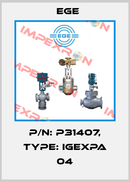 p/n: P31407, Type: IGEXPa 04 Ege