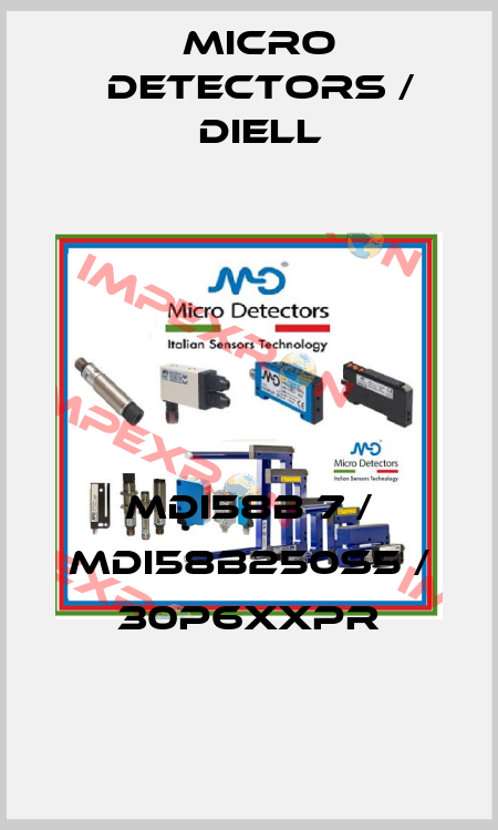 MDI58B 7 / MDI58B250S5 / 30P6XXPR
 Micro Detectors / Diell