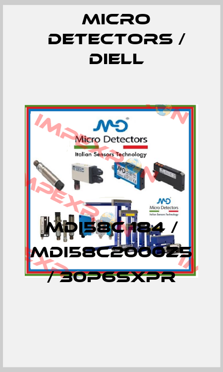 MDI58C 184 / MDI58C2000Z5 / 30P6SXPR
 Micro Detectors / Diell