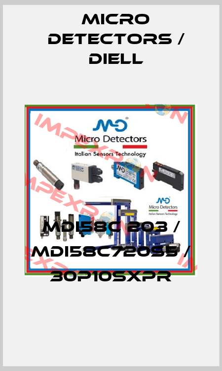MDI58C 203 / MDI58C720S5 / 30P10SXPR
 Micro Detectors / Diell