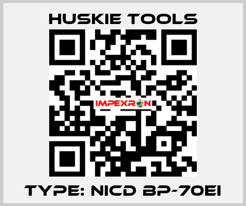 TYPE: Nicd BP-70EI Huskie Tools